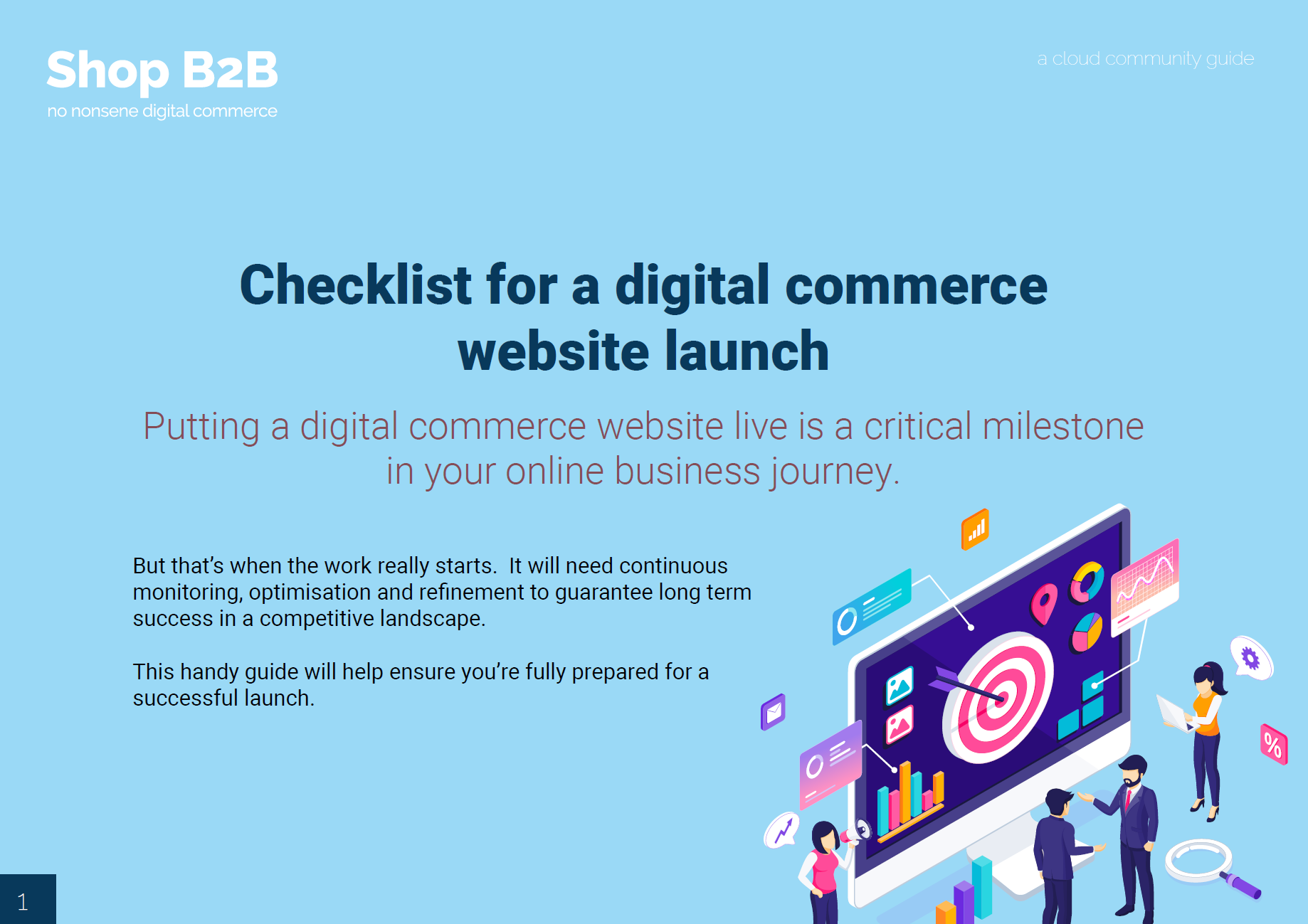 >Checklist for a digital commerce website launch
