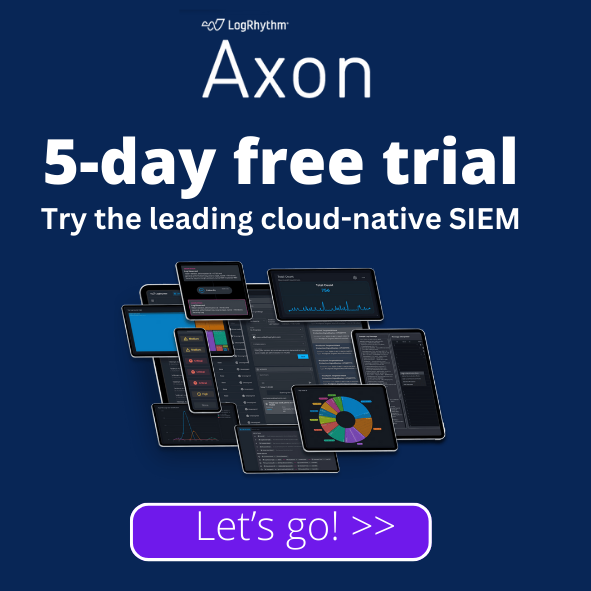 >LogRhythm Axon 5 day free trial