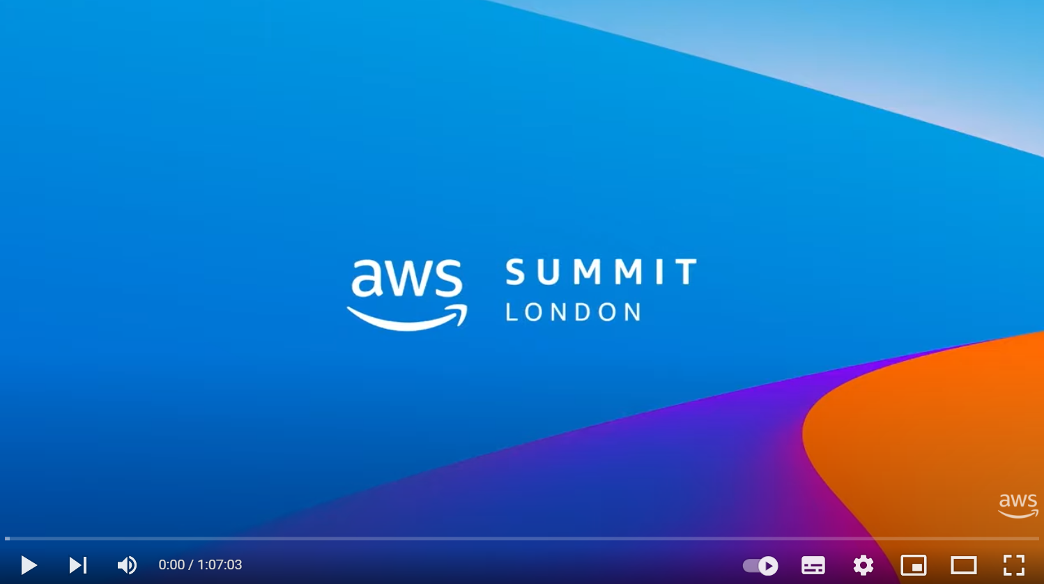 >Recap the AWS Summit